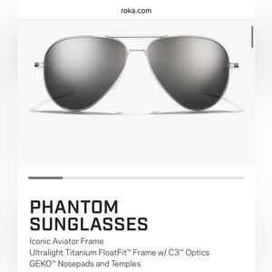 Roka Phantom titanium sun glasses